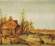 A Winter Landscape Esaias Van de Velde